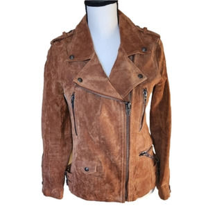 Suede Moto Style Camel Color Blank NYC  Size XS